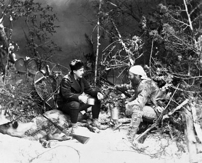 Life of the Trapper in Canada, photo by Nottman, circa 1890. by William Notman