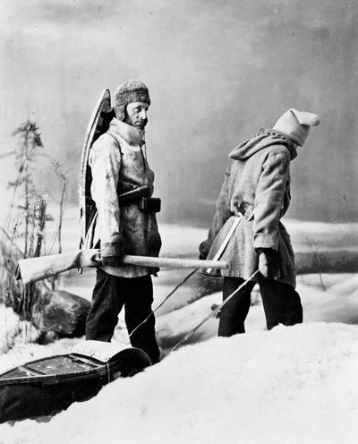 Life of the Trapper in Canada, photo by Notman, circa 1890 by William Notman