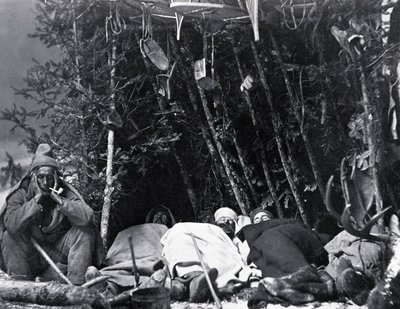 Life of the Trapper in Canada, photo by Notman, circa 1890 by William Notman