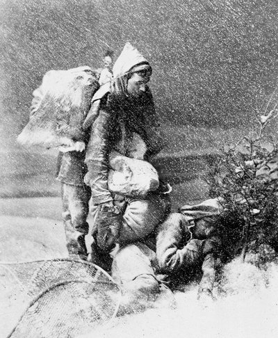 Life of the Trapper in Canada, photo by Notman, circa 1890 by William Notman