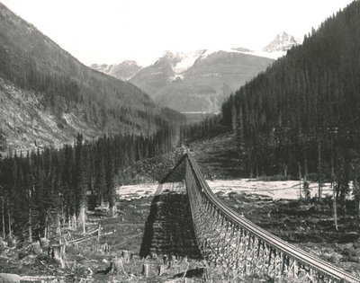 The Rockies: Loop Showing Four Tracks by William Notman and Son