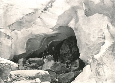 The Rockies: ice cave in the Great Glacier, Mount Sir Donald, Canada by William Notman and Son