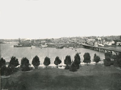 View from the Government Buildings, Victoria, Canada by William Notman and Son