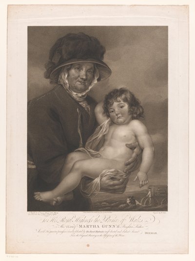 Martha Gunn Carrying a Naked Child by William Nutter