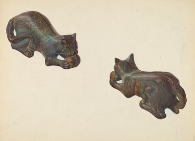 Cat and Ball Coin Bank by William O. Fletcher