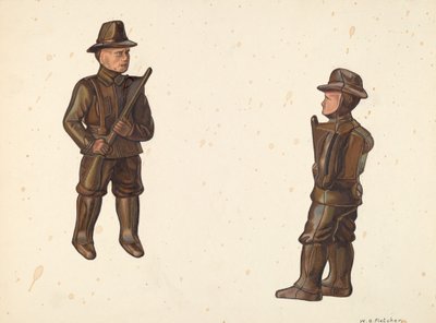 Soldier in Khaki Coin Bank, c. 1938 by William O. Fletcher