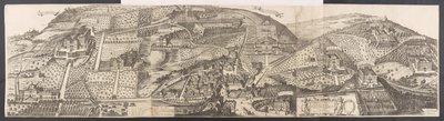 View of Datchet Bridge, the wooden bridge stretching across the River Thames beyond by William Oram