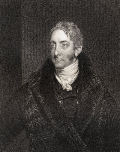 Cropley Ashley Cooper, 6th Earl of Shaftesbury, engraved by W. Holl, from 