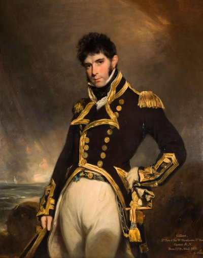 Portrait of Captain Gilbert Heathcote RN by William Owen