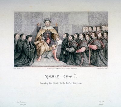Henry VIII Granting the Charter to the Barber Surgeons by William P Sherlock