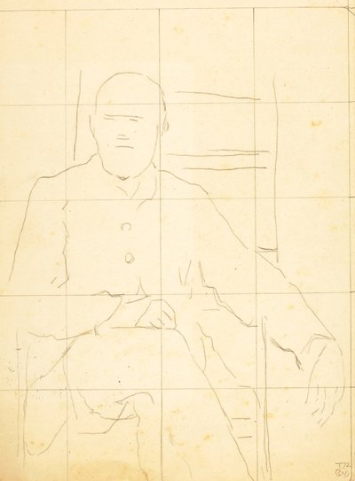 Elderly Man Seated in a Chair by William Page