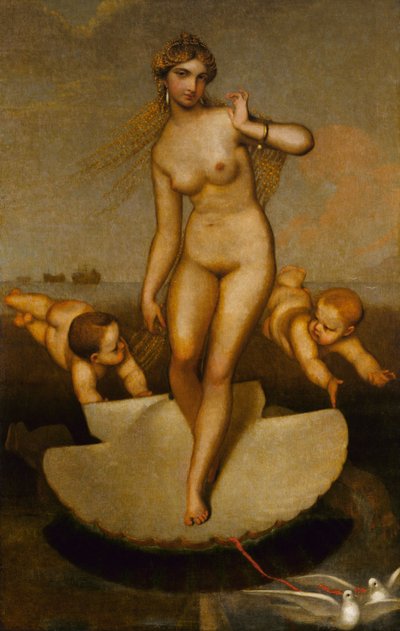 Venus Guiding Eneas and the Trojans to the Latin Shore by William Page