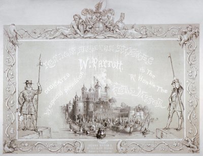 Lord Mayor Thomas Johnson and His Entourage Embarking from the Tower of London, 1840 by William Parrott