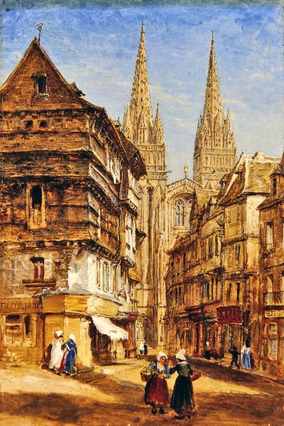 St Corentin of Quimper Cathedral by William Parrott
