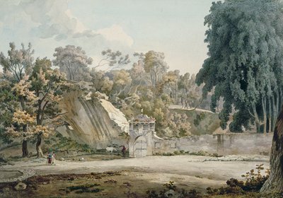 Park Gateway and Fountain by William Pars