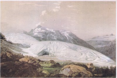 View of Mount Furka with the Rhone Glacier by William Pars