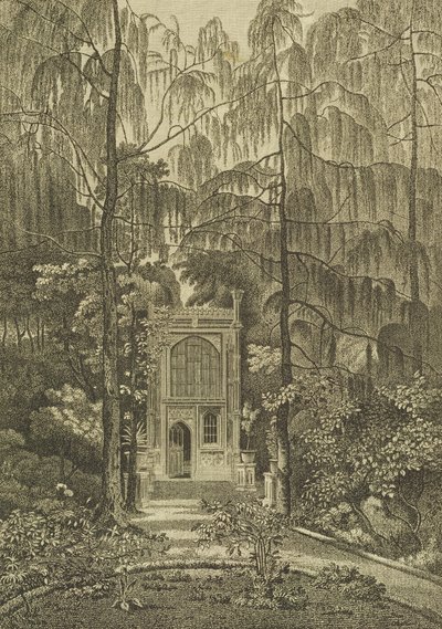 View of the Chapel in the Garden at Strawberry Hill, Engraved by Godfrey by William Pars