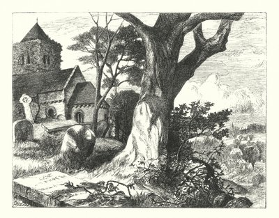 The Churchyard of the Village by William Paton Burton