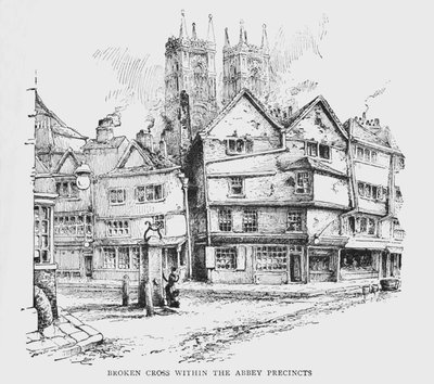 Broken Cross Within The Abbey Precincts, c1897 by William Patten