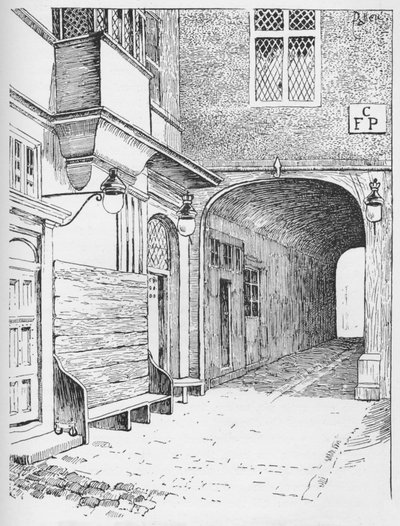 The Entrance to Speakers Ward as it Appeared Before the Fire, c1897 by William Patten