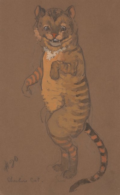 Cheshire Cat costume design for Alice-in-Wonderland by William Penhallow Henderson