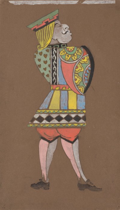 Knave of Hearts (costume design for Alice-in-Wonderland) by William Penhallow Henderson