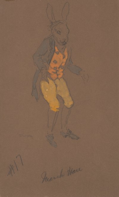 March Hare Costume Design from Alice-in-Wonderland by William Penhallow Henderson