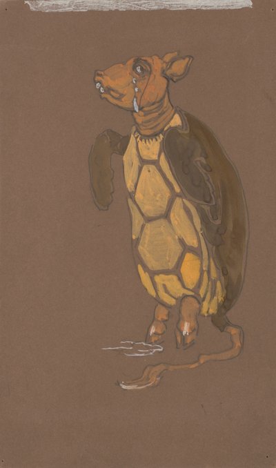 Mock Turtle (costume design for Alice-in-Wonderland, 1915) by William Penhallow Henderson