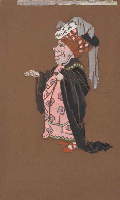 Ugly Duchess (costume design for Alice-in-Wonderland, 1915) by William Penhallow Henderson