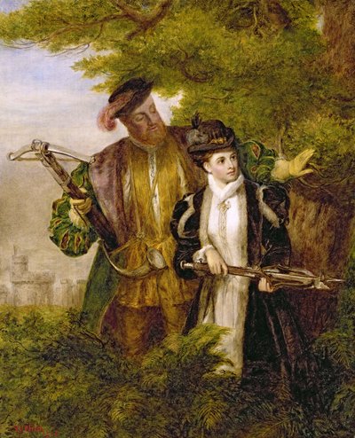 King Henry and Anne Boleyn Deer Shooting in Windsor Forest, 1903 by William Powell Frith