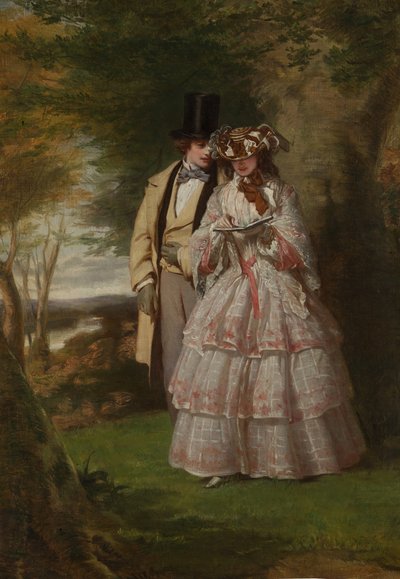 The Two Central Figures in Derby Day by William Powell Frith
