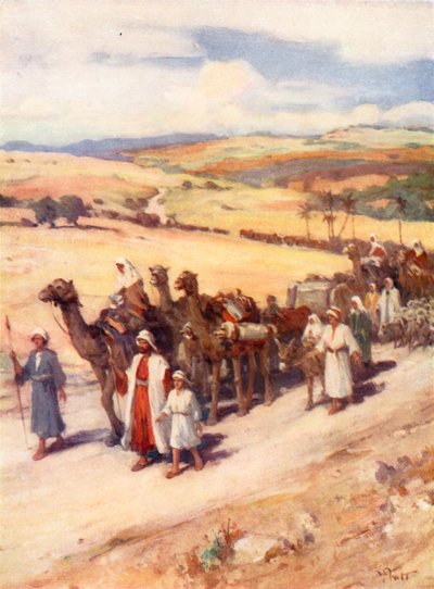 Jacob Returning to Canaan, Genesis xxxi by William Pratt