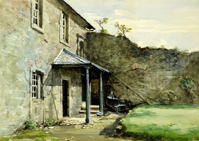The Porch, Mains Castle or Courtyard with Porch, Mains Castle by William Proudfoot