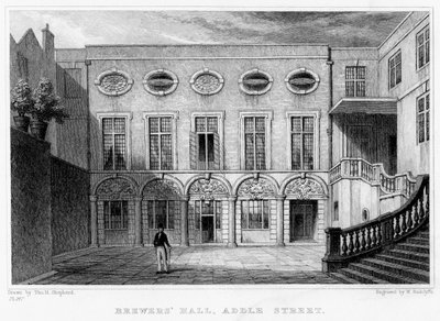 Brewers Hall, Addle Street, City of London by William Radclyffe