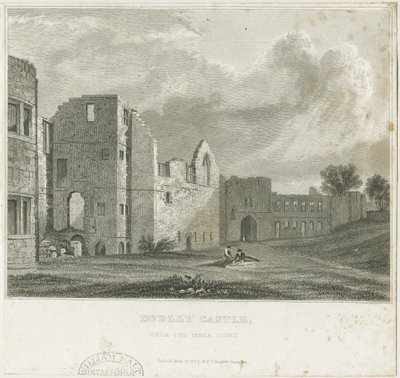 Dudley Castle - The Keep (engraving) by William Radclyffe
