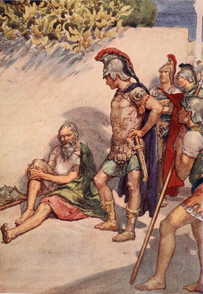 Alexander and Diogenes, illustration from 