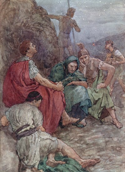 Brutus and his Companions after the Battle of Philippi by William Rainey