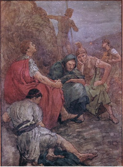 Brutus and His Companions After the Battle of Philippi by William Rainey