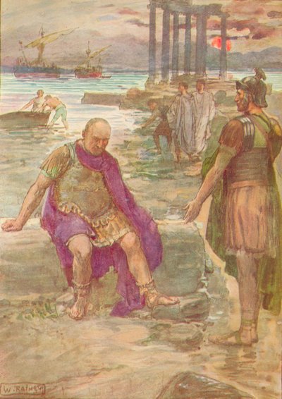 Gaius Marius Sitting in Exile Among the Ruins of Carthage by William Rainey
