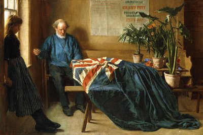 Preparation for Coronation Day, Chichester, c.1902 by William Rainey