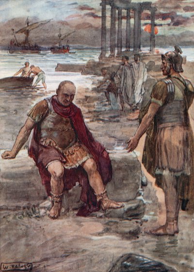 The Exiled Marius Amidst the Ruins of Carthage by William Rainey