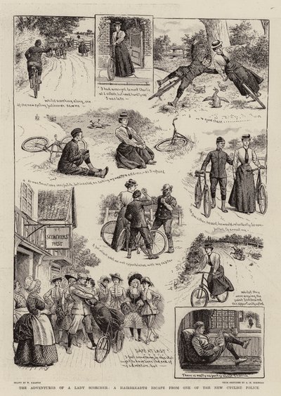 The Adventures of a Lady Scorcher, A Hairbreadth Escape from one of the New Cyclist Police by William Ralston