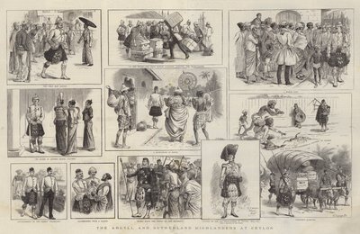 The Argyll and Sutherland Highlanders at Ceylon by William Ralston