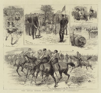 The Royal Horse Artillery Sports at Canterbury by William Ralston
