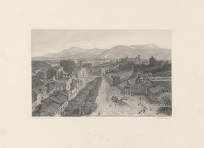 The Roman Forum from the Tower of the Capitol by William Richardson