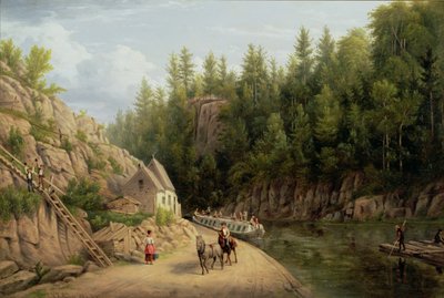 Erie Canal at Little Falls, New York, 1884 by William Rickarby Miller
