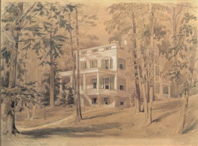 The House of John James Audubon, New York by William Rickarby Miller