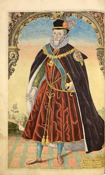 Charles Howard, First Earl of Nottingham, from Honor Military, and Civill, William Segar, pub. Robert Barker, London, 1602 by William Rogers