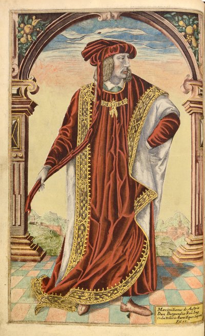 Emperor Maximillian I, from Honor Military, and Civill, William Segar, pub. Robert Barker, London, 1602 by William Rogers