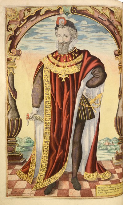Henry IV of France, from Honor Military, and Civill, William Segar, pub. Robert Barker, London, 1602 by William Rogers